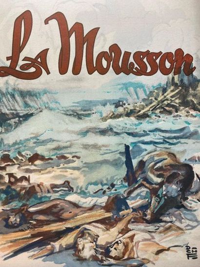 null BROMFIELD (Louis). La Mousson. Paris, Les Heures claires, 1947. 2 volumes in-4°,...