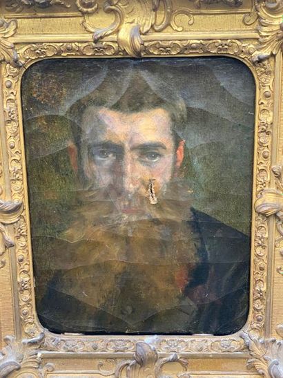 null Ecole étrangère du XIXe siècle

Portrait d'homme barbu

Huile sur toille, accidenté...