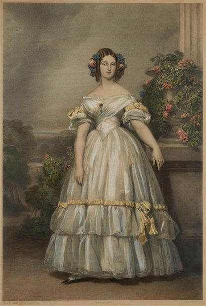 null D'après Franz Xaver WINTERHALTER (1805 - 1873)

Portrait de la princesse Clémentine...