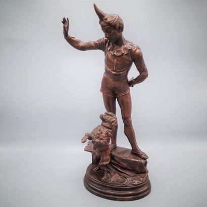 null Alfred BARYE et fils (1839-1882)

Commedia dell arte

Bronze à patine brune....