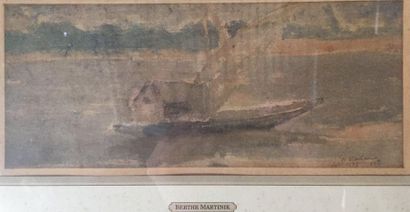 null Berthe MARTINIE (1883-1958)

La barque

Aquarelle, signée

13 x 31cm

Provenance...