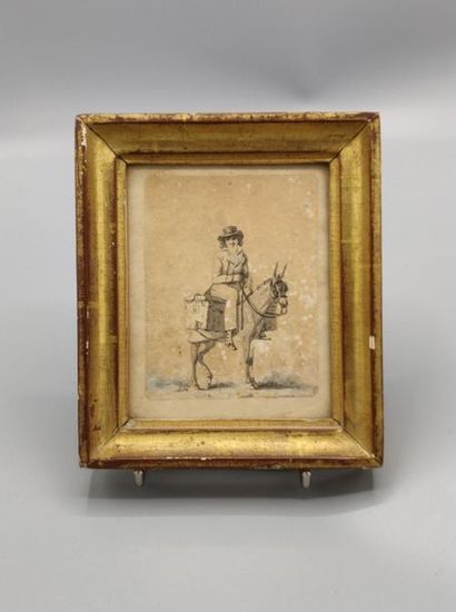 null Ecole FRANCAISE du XVIIIème siècle

Jeune homme au chapeau chevauchant un âne...