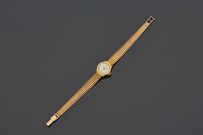 null CUREX - Ladies' wristwatch in 18 k (750 thousandths) yellow gold, round dial...