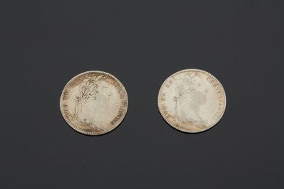 null CORPORATIONS - Huissiers à cheval 1731 - Deux jetons identiques en argent.

-...