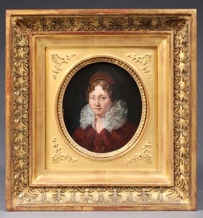 null Ecole FRANCAISE du XIXe siècle vers 1810

Portrait d'homme au jabot et portrait...