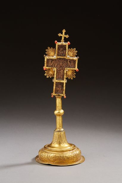 null Grèce - MONT ATHOS - XVIIe ou XVIIIe siècle

Croix de bénédiction du Mont Athos,...