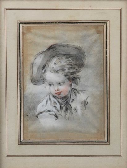 null 18th century FRENCH school

Boy with a hat

Young girl with fichu

Two drawings,...