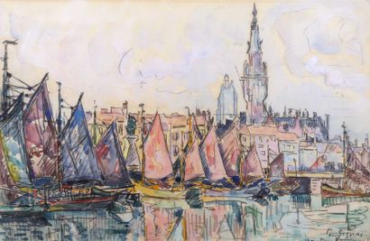 null 
Paul SIGNAC ( 1863-1935) 



Dunkerque









Aquarelle, signée en bas, à...