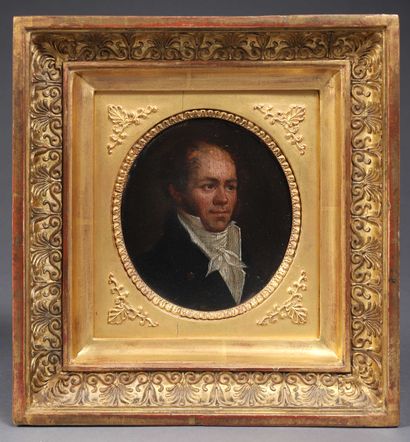 null 19th century FRENCH SCHOOL circa 1810

Portrait of a man with a ruffle and portrait...