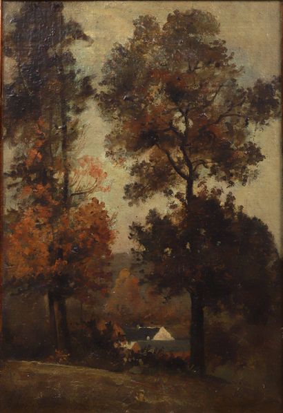 Henri Joseph HARPIGNIES (1819-1916)

Paysage...