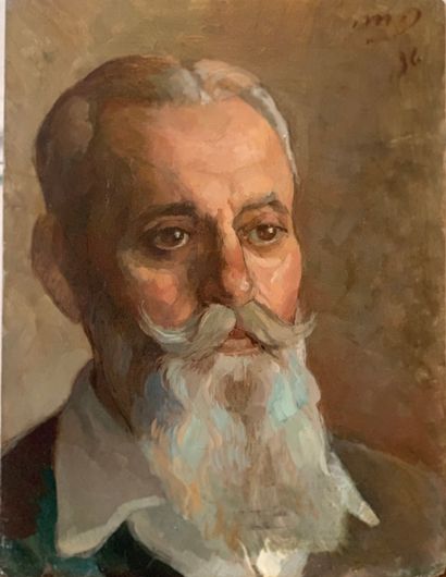 null Michel DUBOST (1879-1952)

Portrait of a man

Oil on panel, monogrammed MD top...