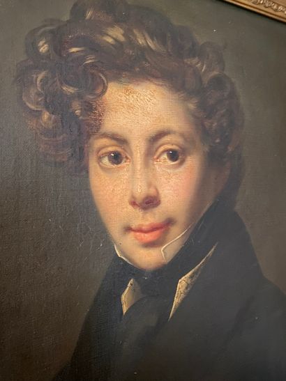 null School of the beginning of the XIXth century

Portrait of a young man

Oil on...