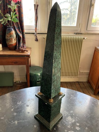 null Obelisk in painted plaster (accident and missing)