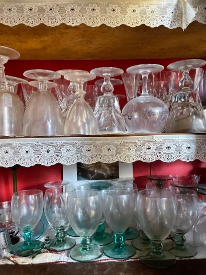 null Lot of various glassware
