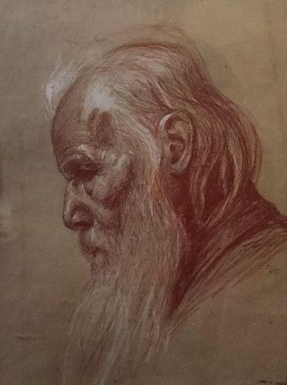 null Georges KARS (1880-1945)

Portrait de vieil homme barbu de profil

Sanguine...