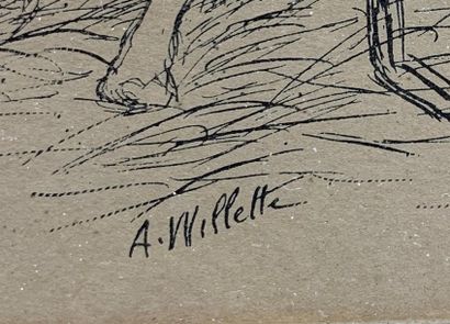 null Adolphe WILLETTE (1857-1926)

Rêve d'évasion

Estampe signé vers le bas à gauche....