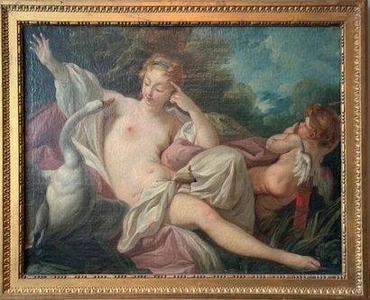 null 18th century FRENCH school

Leda and the Swan

Oil on canvas (center hole 10...