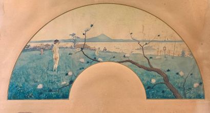 null Léonce Joseph de JONCIERES (1871-1947)

Fan project at the Geishas, Mount Fuji-yama...