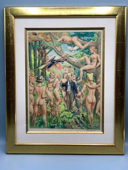 null Pierre BOURGIN (XXe siècle)

Nymphes en forêt, scènes représentant des femmes...