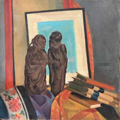null Raymonde HEUDEBERT (1905-1991)

Chinese statuettes in an interior 

Oil on canvas...