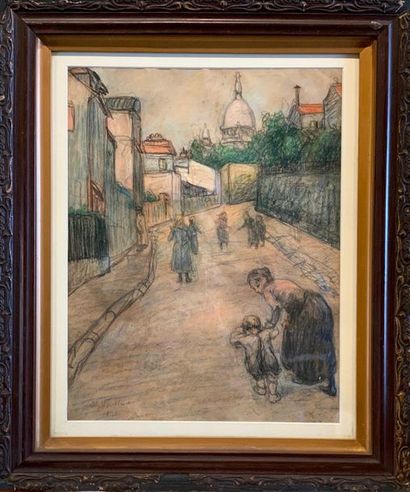 null French school around 1900

First day of school backwards..... Montmartre Paris

Pastel...