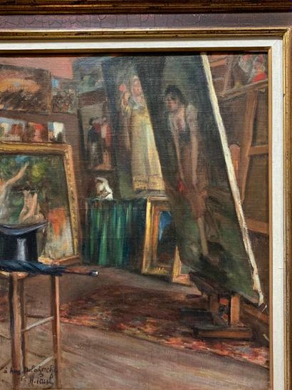 null René Georges HERMANN PAUL (1864-1940)

L'Atelier du peintre

Huile sur toile...