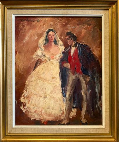 null MODERN School

Couple at the ball

Oil on canvas, signed (?) above right.

45...