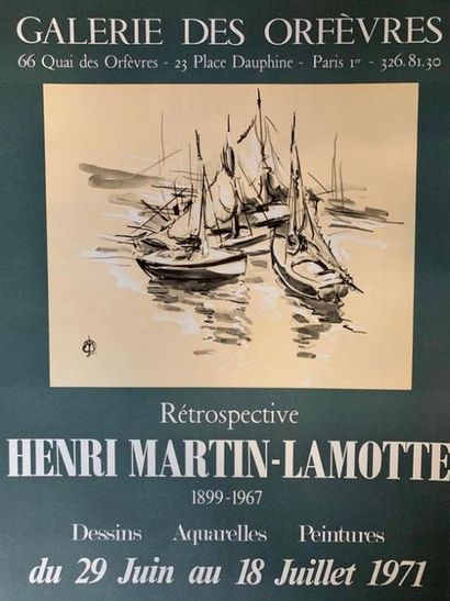 null Collection du 19 affiches sur les peintres de "Marine" dont Signac à la Galerie...