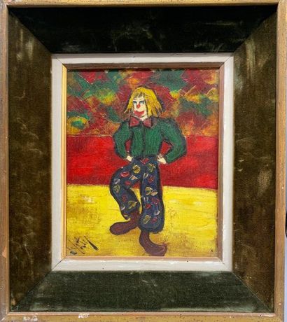 null Henry d'ANTY (1910-1998)

Musical clown

Clown dancer

Two oils on canvas, signed...