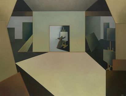 null Henri MOREZ (1922-2017)

L’atelier

Huile sur toile signée en bas à droite.

88.5...