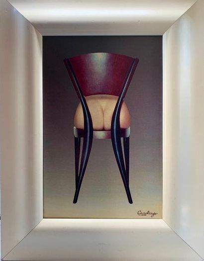 null Bruno CAPOLONGO (XXe siècle)

Chaise-fesse

Impression sur toile, une étiquette...