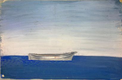 null GALANIS (XXe siècle)

Barque par matin calme

Gouache sur papier avec cachet...