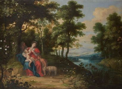 null Adriaen VAN STALBERNT (1580-1662)

Sainte Famille

Huile sur toile 

86 x 114...