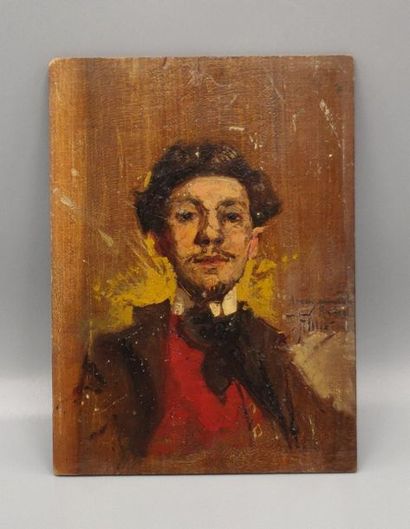null Ecole FRANCAISE de la fin du XIXe siècle

Portrait d'homme au gilet rouge

Huile...