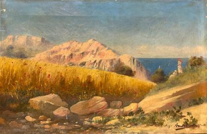 null Eugène Gabriel ANDRE (XIX-XXe siècles) 

Sur les hauteurs d'Alger l'été

Huile...