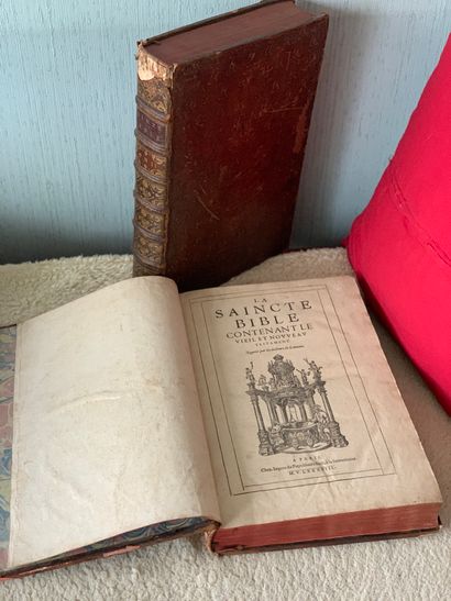 Sainte Bible en deux volumes, Paris chez...