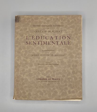 null A batch of books including "Education sentimentale" by Gustave Flaubert illustration...