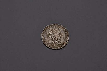 null HENRI III (1574-1589)
Franc au col fraisé. 1581 ( ?). Toulouse.
D. 1130A.
Flan...