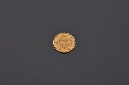 null Une pièce or 20 francs or belge 1877 Léopold II