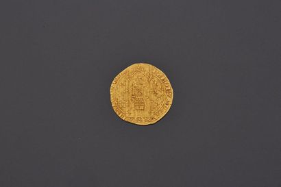 null CHARLES V (1364-1380)
Franc à pied en or.
D. 360.
Très bel exemplaire.