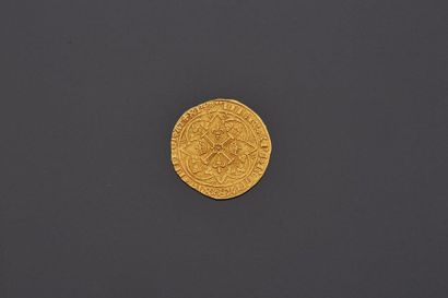 null CHARLES V (1364-1380)
Franc à pied en or.
D. 360.
Très bel exemplaire.