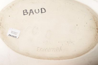 null André Baud à Vallauris

(1903-1986) 

Septembre 1960

Large coupe mandorle (navette)...