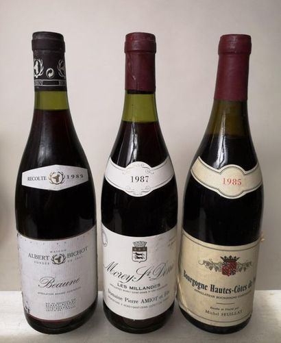 null 3 bouteilles BOURGOGNE ROUGE A VENDRE EN L'ETAT 1 BEAUNE - Albert Bichot 1989...