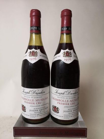 null 2 bouteilles CHAMBOLLE-MUSIGNY - Joseph Drouhin 1976 

Étiquettes légèrement...