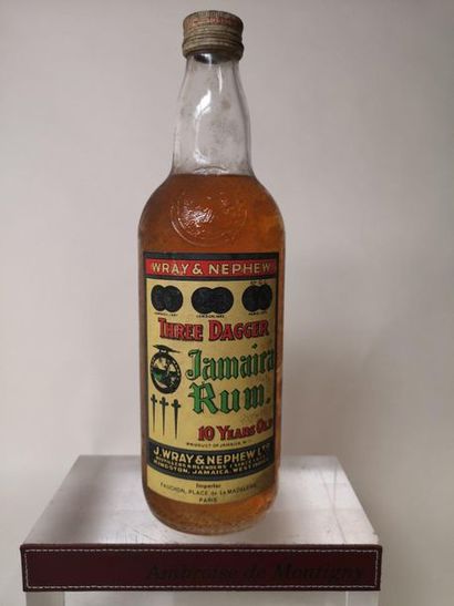 null 1 bottle RUM of the JAMAICA "THREE DAGGER" 10 years old - J. WRAY Years 50 Small...