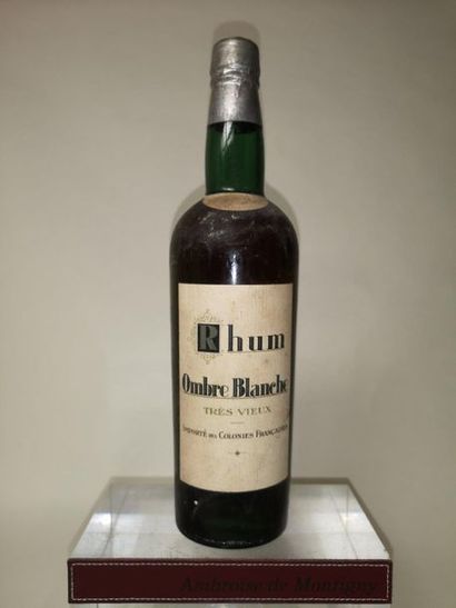 null 1 bouteille RHUM des Colonies Françaises "Ombre blanche" très vieux Années ...