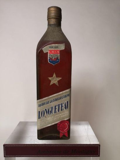 null 1 bouteille RHUM Vieux de la Guadalupe LONGUETEAU Cuvée de 1940