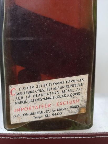 null 1 bouteille RHUM Vieux de la Guadalupe LONGUETEAU Cuvée de 1940