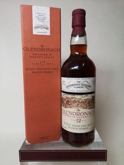 null 1 bouteille WHISKY GLENDRONACH 12 ANS - SINGLE HIGHLAND MALT WHISKY "Sherry...