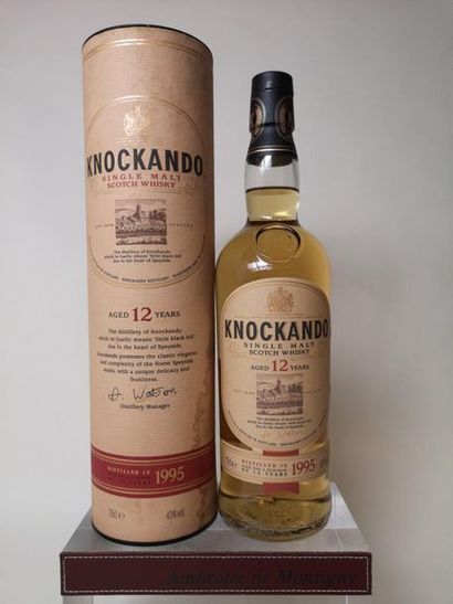 null 1 WHISKY KNOCKANDO - 12 ans d'âge 1995 Coffret